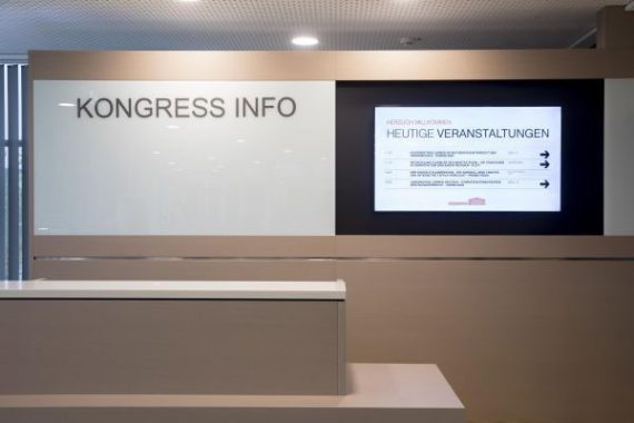 Digital Signage im Kongresszentrum der Westfalenhallen Dortmund