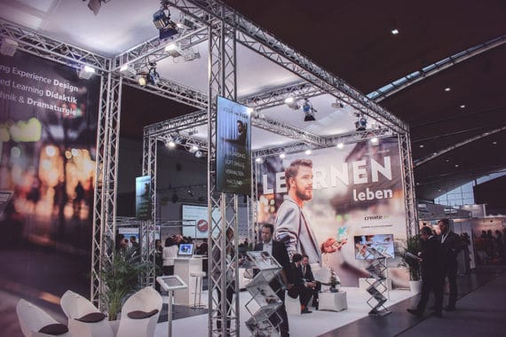 Messestand von Create auf der Learntec 2017 by Pink Event Service