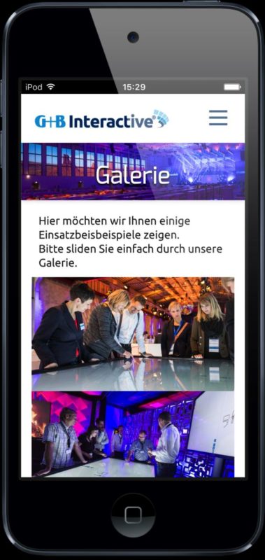 Die neue Interactive Event App von Gahrens + Battermann