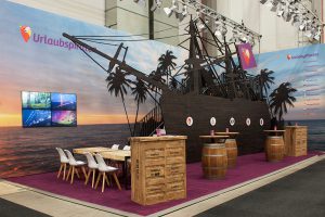Messestand von Urlaubspiraten.de
