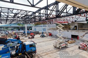 Baustelle in Halle 1