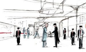 Skizze zum Abschluss des DB Rahmenvertrags durch pro event