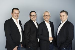 PP Live Management (v.l.): Patrick Birkenfeld (Prokurist), Christoph Symeonidis (Prokurist), Bernd Nagel (CEO), Thorsten Radtke (Managing Director)