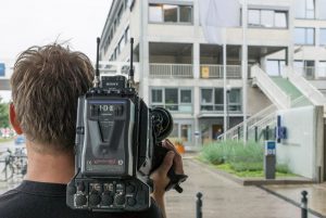 Kameramann von hinten