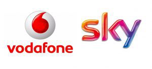 Vodafone und Sky Logo