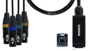 Cordial Ethercon Quad DMX Adapter