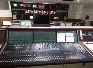 Fernsehregie auf Grundlage von Lawo-Mischpult-Technologie