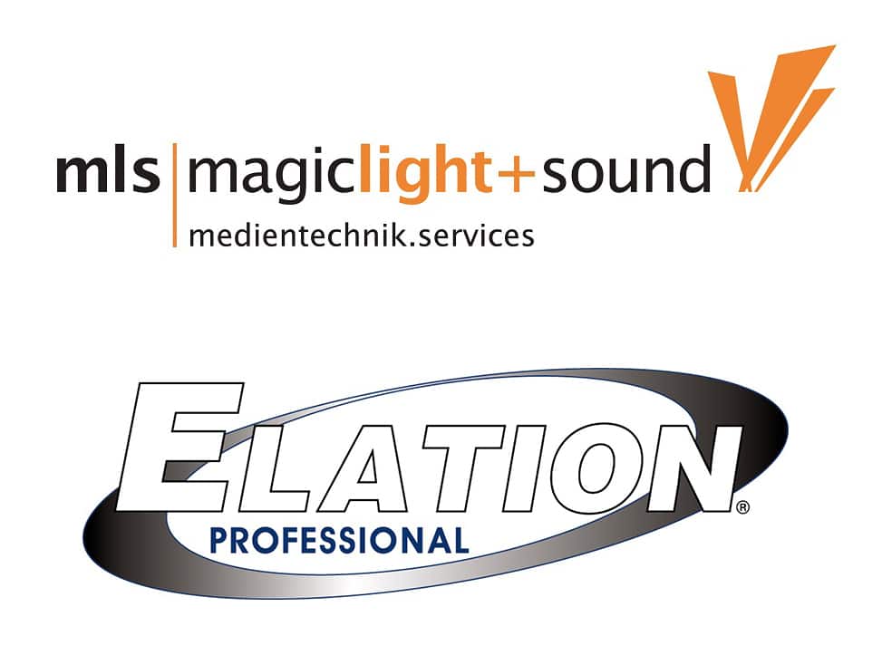 Logo von mls magic light sound und Elation Professional 