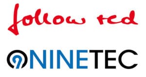 Logos Follow Red und Ninetec