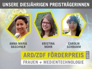 Zwei Absolventinnen der HTWK Leipzig und eine der TU Ilmenau