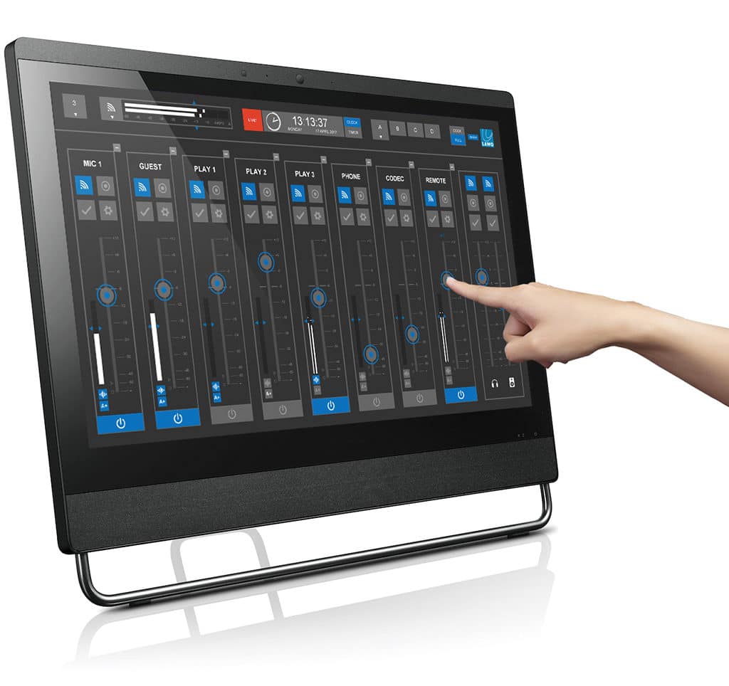 VRX8 Mixer mit Touchscreen von Lawo