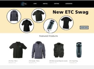 ETC Swag Store Website