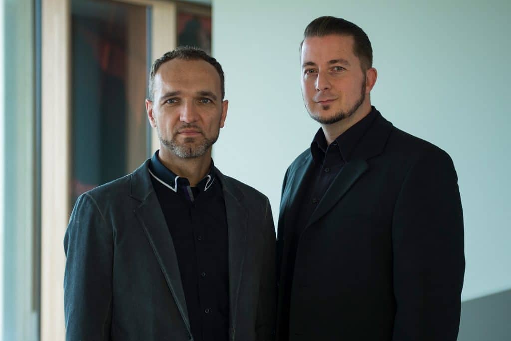 Nik Gledic und Marc Nesselhauf von Shure