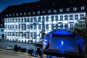 Videomapping-Show beim Hessentag 2017