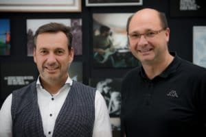 Gerd Kostial, Director Shure Austria und Application-Engineer Christian Thöni (vlnr)