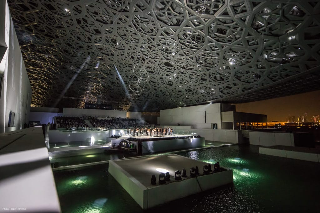 Eröffnungszeremonie des Louvre Museums in Abu Dhabi.