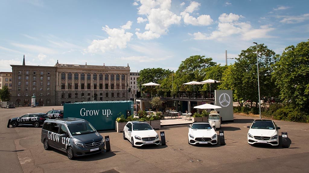 Mercedes Benz Grow Up Events unterstützt von Technikdienstleister Gahrens + Battermann