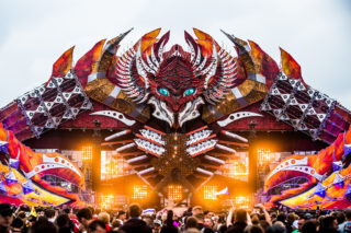 Bühnendesign des niederländischen Festivals Defqon1