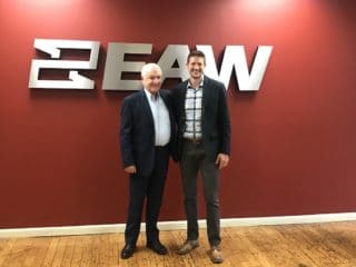 Arturo Vicari, CEO der RCF Group und TJ Smith, President EAW