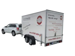ROTON mobile USV PowerStation Miet USV Anhänger 20 bis 80 kVA
