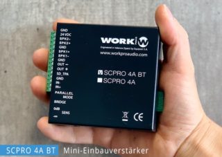 Miniverstärker mit Bluetooth Anbindung - WORK PRO SCPRO 4A BT