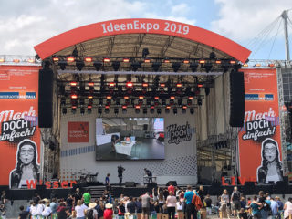 Außenbühne der IdeenExpo 2019