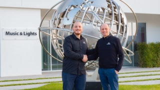 Fabio Sorabella (l.) begrüßt Andrea Gabrielli (r.)