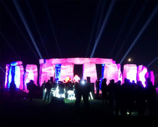 Projektion auf Stonehenge