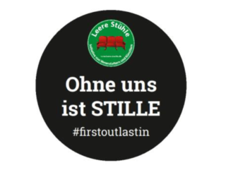 Logo ohne uns ist stille