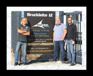 Uwe „HELi“ Heinrich (l.) und Christian Kohl (m.) & Stefan Schernau (r.) von Motion Group