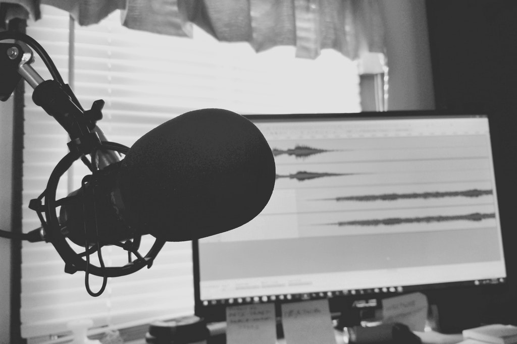 Podcast-Aufnahme-Audio-Mikrofon