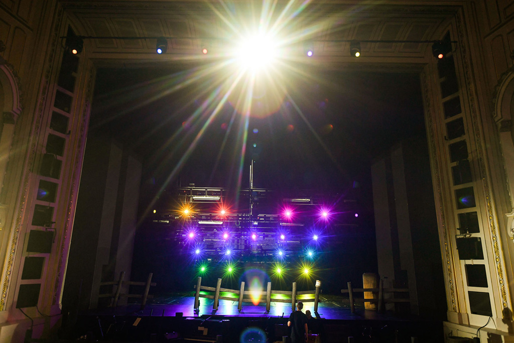 Lichttechnik auf der Bühne