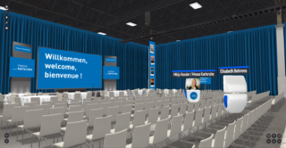 Virtuelle Gartenhalle des Kongresszentrums Karlsruhe