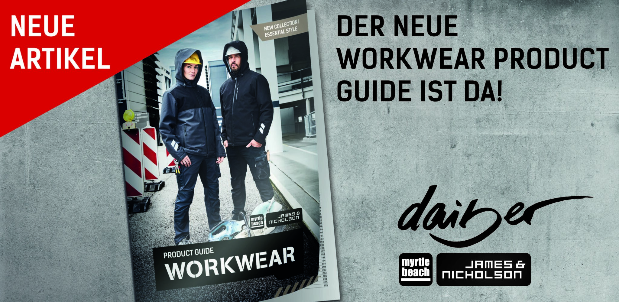 Der neue Workwear-Katalog 2021 von James & Nicholson und myrtle beach
