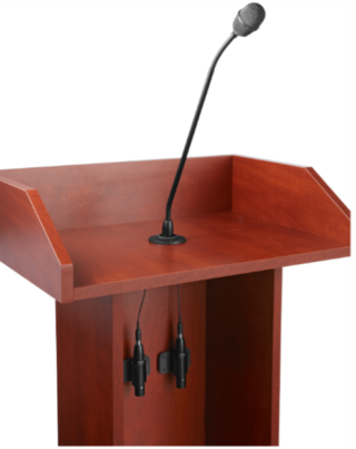Schwanenhalsmikro auf Redenpult