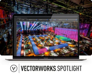 Messehalle mit Ständen