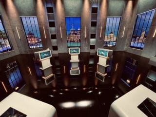 TV-Studio des Wahl-Triells