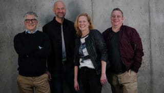 Geschäftsführung (v.l.): Jörg Hoppenstedt, Stephan Braungardt, Melanie Piorek und Daniel Mateyka