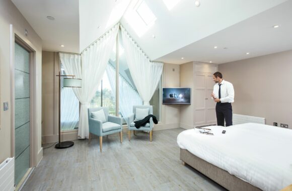 Apple TV auf Philips MediaSuite in Hotelzimmer