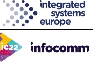 ISE Logo und InfoComm 2022 Logo