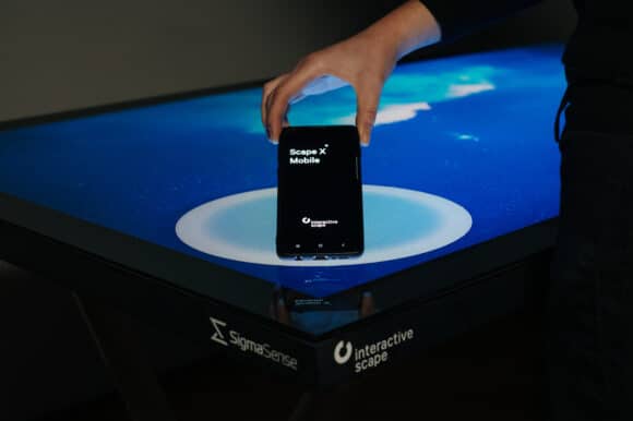 Interactive Scape Seamless Table Scape X Mobile Smartphone