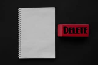 Löschen-Radiergummi-Delete-Fehler