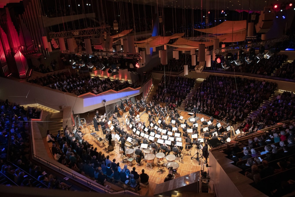 Berliner Philharmonie Saal von oben