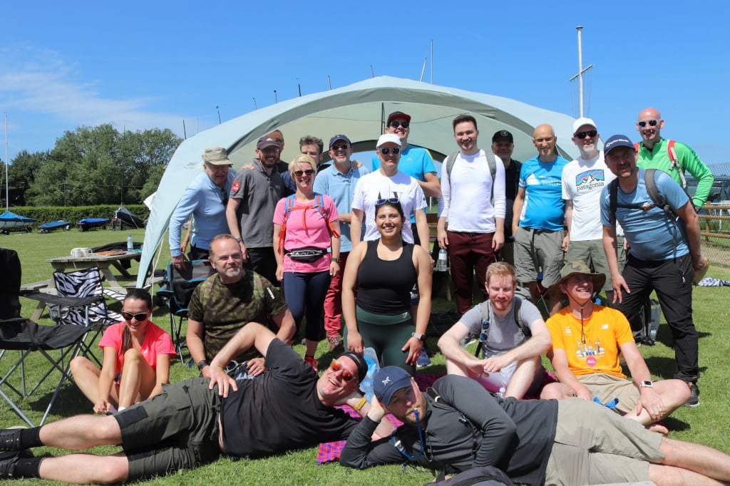 Gruppenfoto vom PPDS- und Airwave-Team während der Wanderung