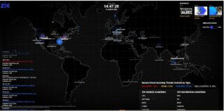 Zix Threat Map: Globale Bedrohungsdaten in Echtzeit
