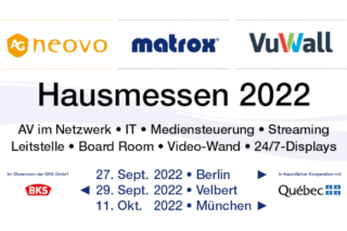 AG Neovo, Matrox und VuWall Hausmessen 2022 Logo