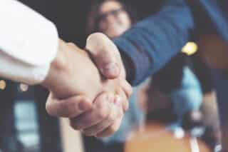 Partnerschaft, Hände schütteln, Einigung