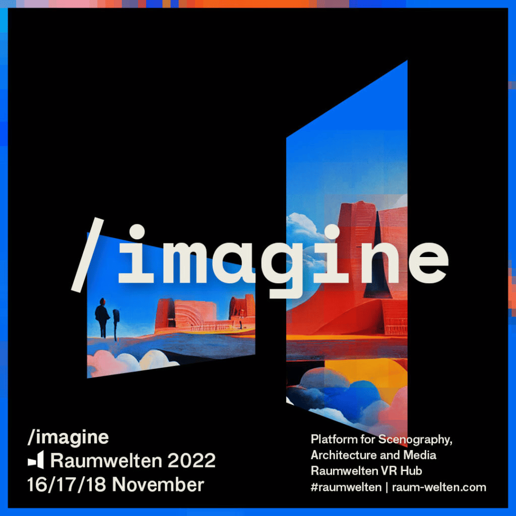Raumwelten 2022 /imagine Banner, quadratisch