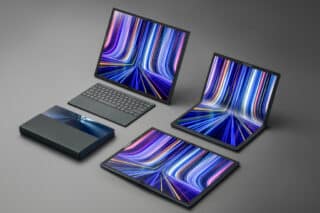 Asus Zenbook 17 Fold OLED in den verschiedenen Nutzungsmöglichkeiten präsentiert