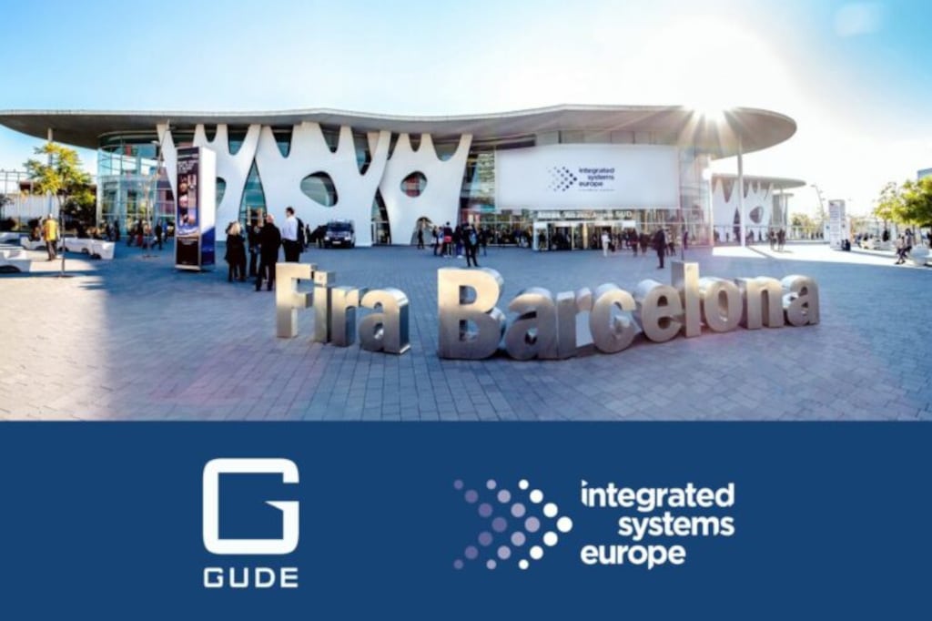 Fira Barcelona, ISE-Location mit ISE- und Gude-Logo